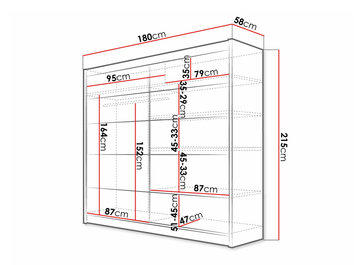 Шкаф Closico 153 (Белый + Artisan дуб)