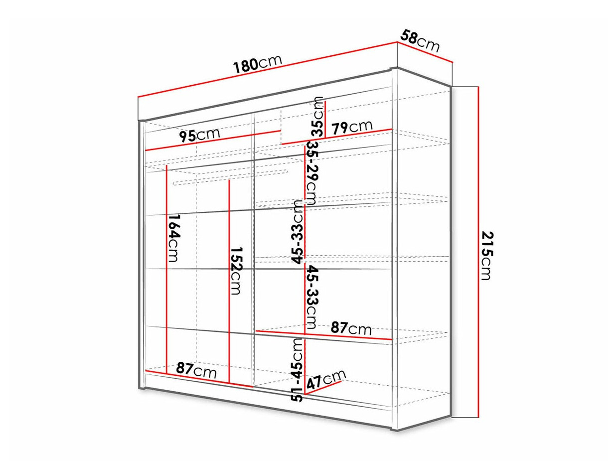 Шкаф Closico 153 (Белый + Artisan дуб)