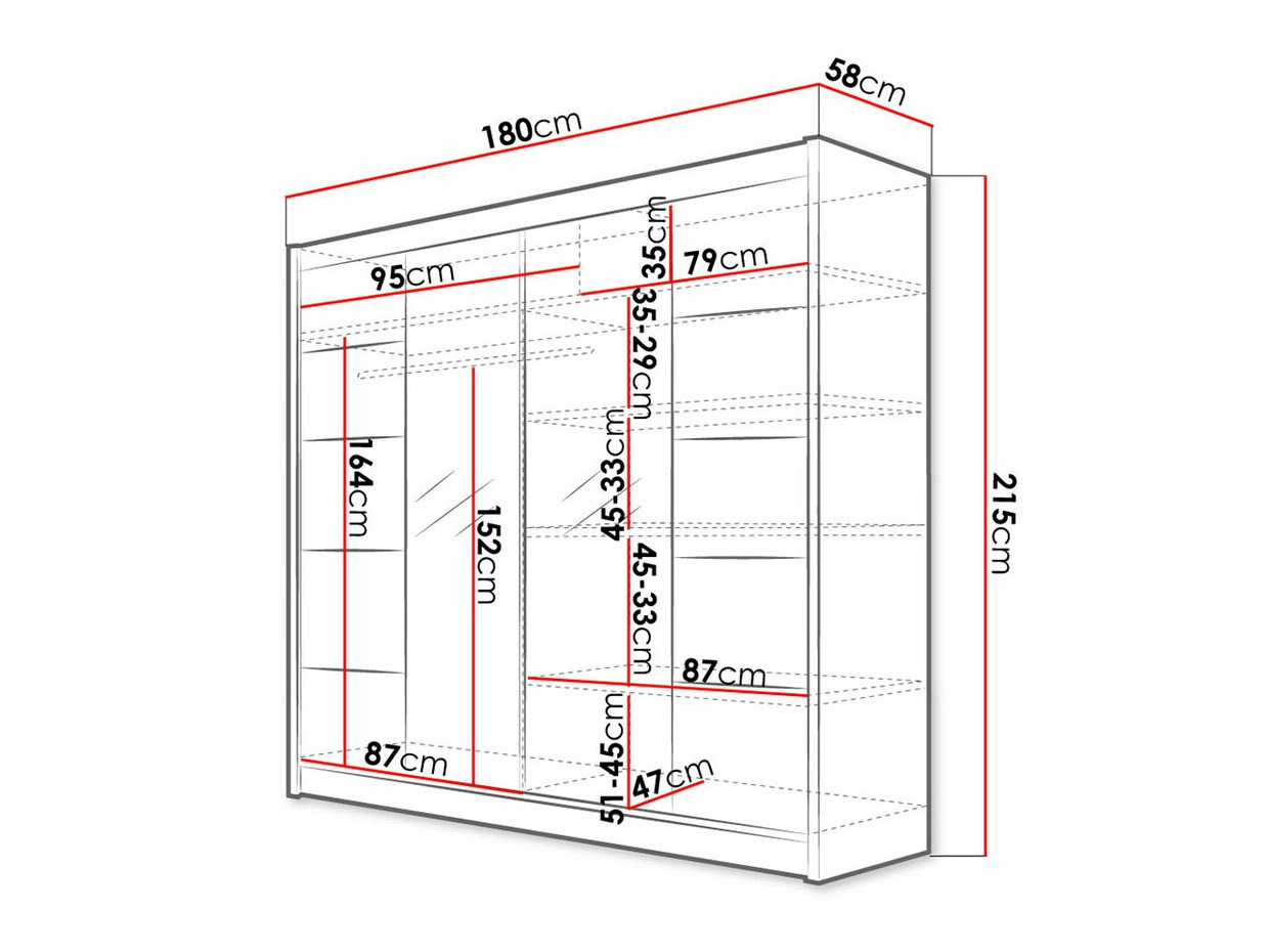 Шкаф Closico 154 (Белый + Artisan дуб)