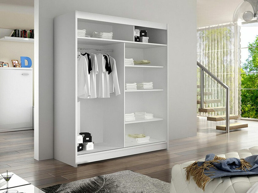 Skapis Closico 147 (Balts + Artisan ozols)