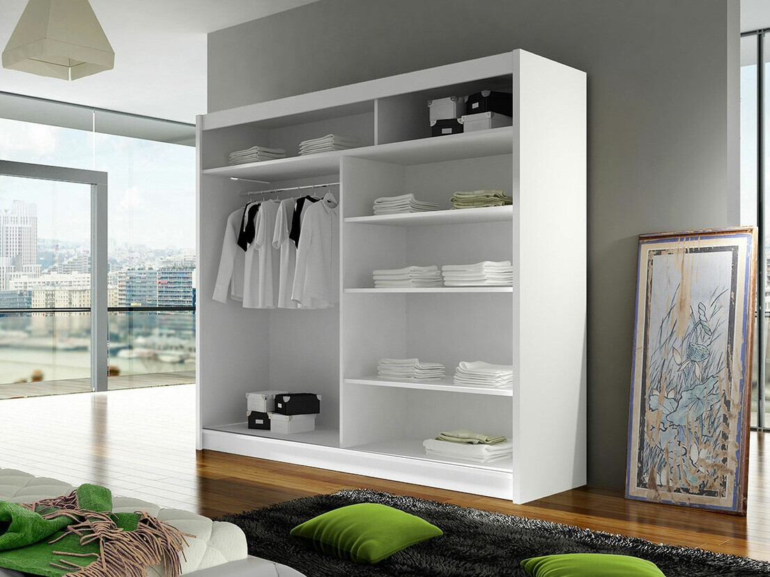 Skapis Closico 153 (Melns + Artisan ozols)