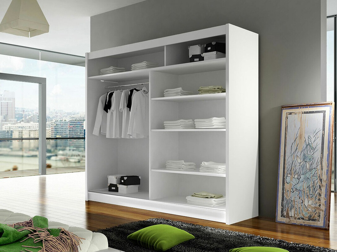 Skapis Closico 154 (Balts + Artisan ozols)