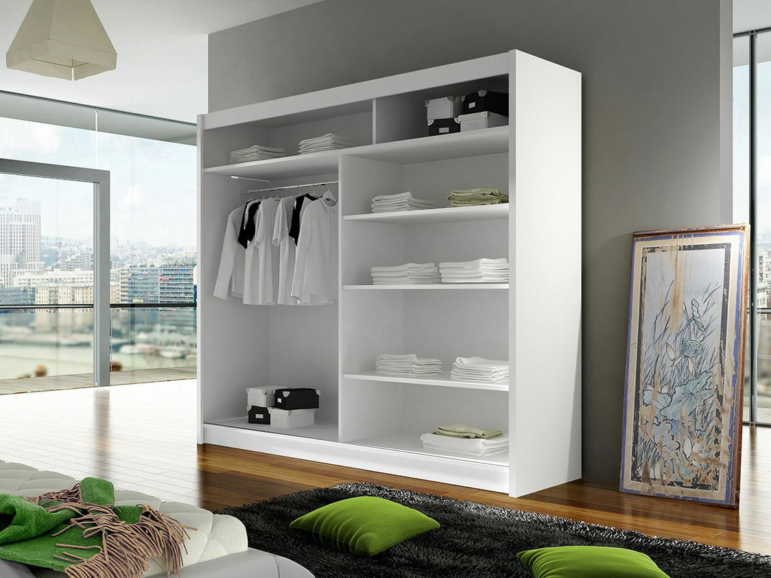 Skapis Closico 154 (Melns + Artisan ozols)