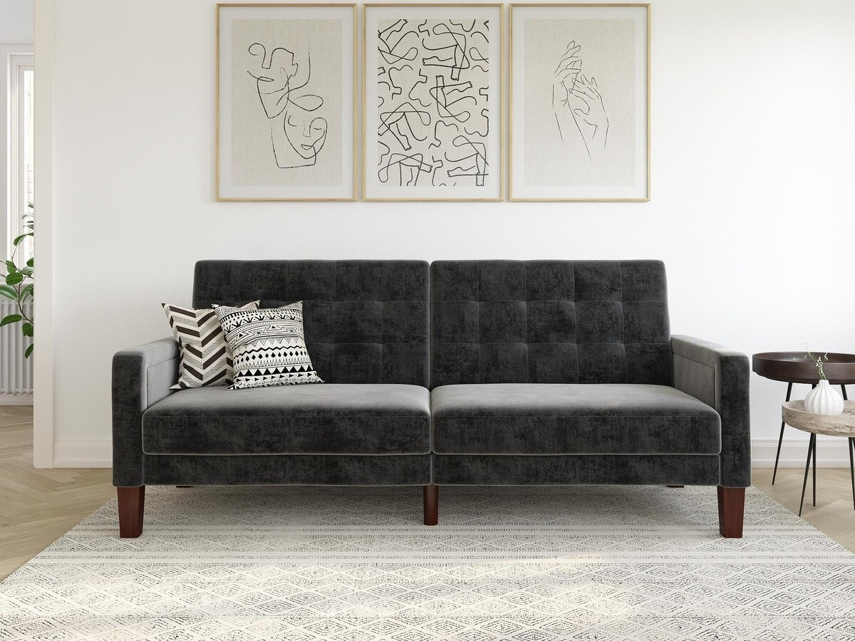 Dīvāns gulta Tulsa 128 (Pelēks)