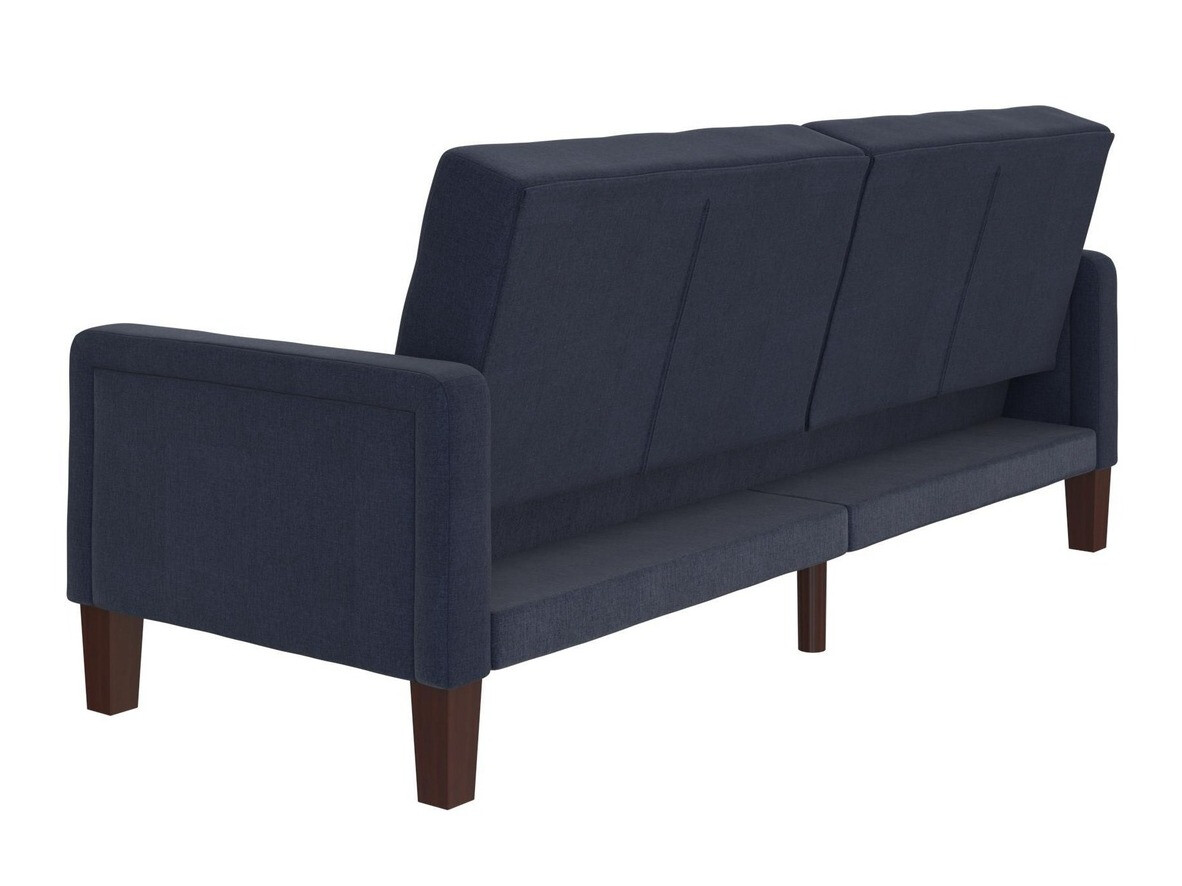 Dīvāns gulta Tulsa 128 (Tumši zils)