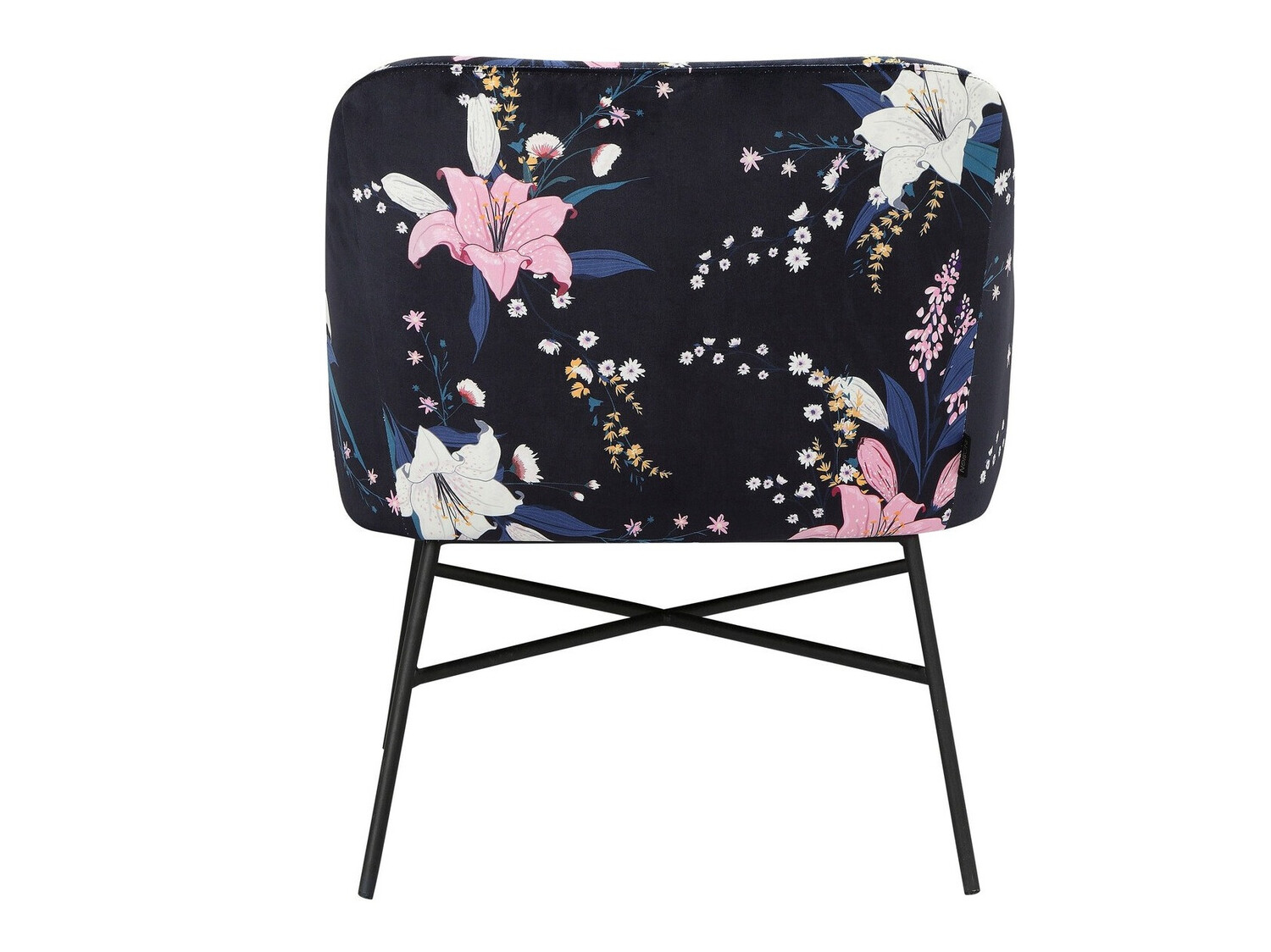 Krēsls Denton 140 (Ziedu raksts + Melns)