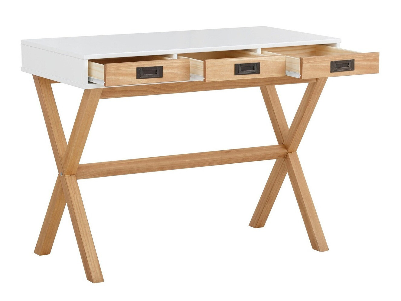 Mājas biroja komplekts Denton 210 (Balts + Priede)