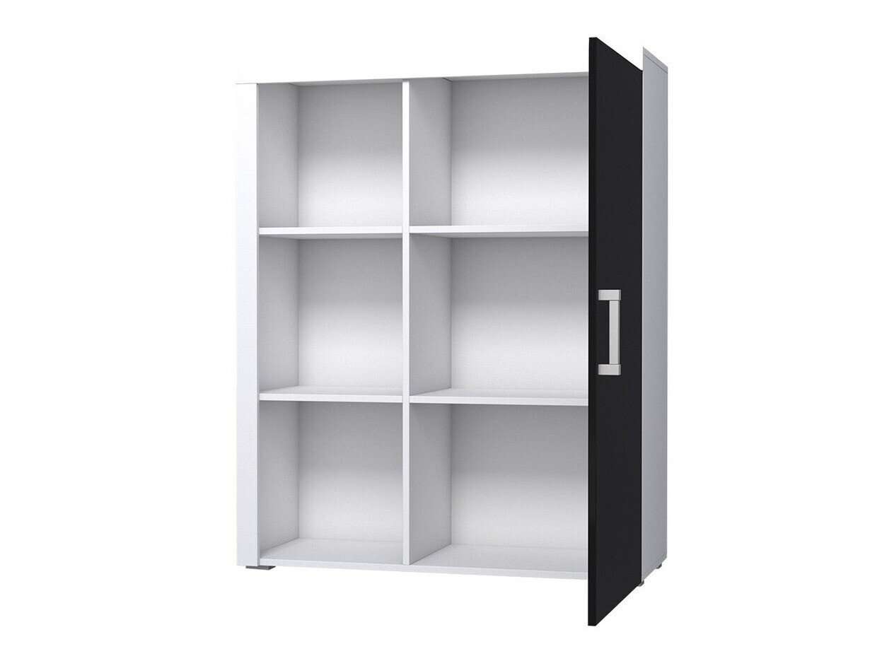 Skapis Odebeli 102 (Balts + Glancēts melns)