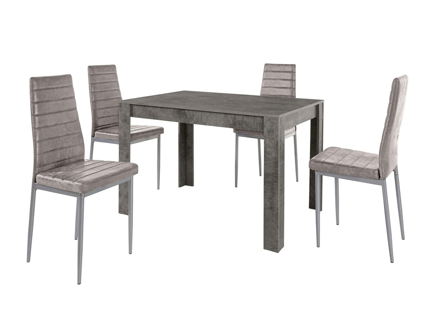 Ēdamistabas komplekts Denton 447 (Gaiši pelēks)