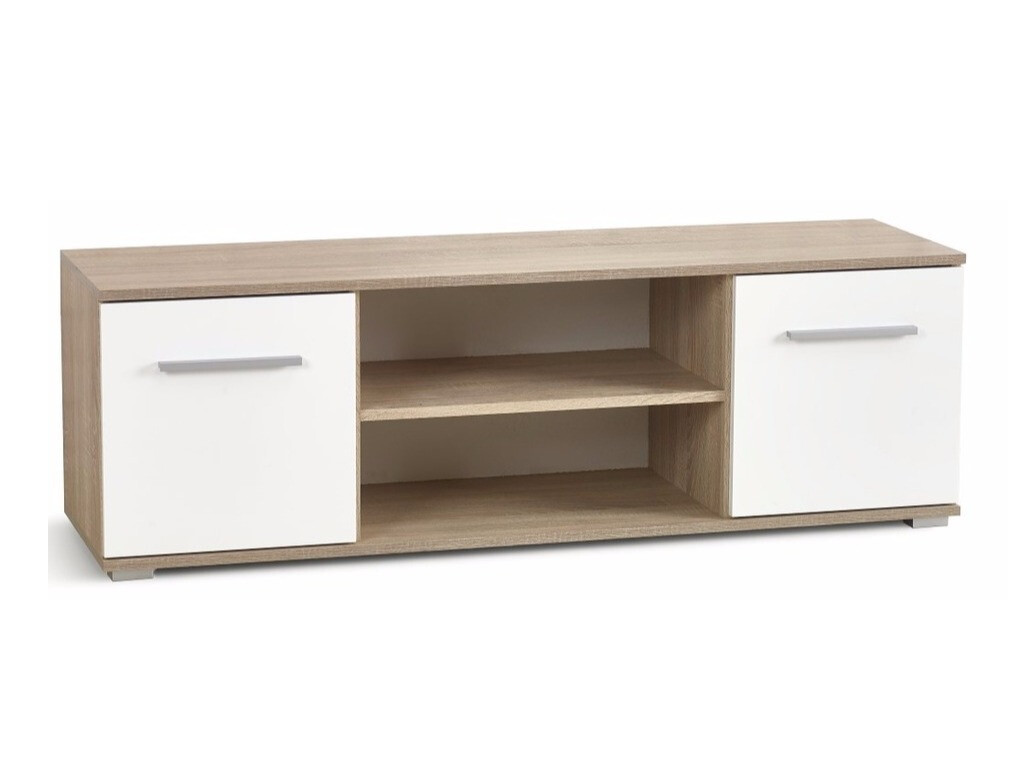 TV galds Cirveso 109 (Sonomas ozols + Glancēts balts)