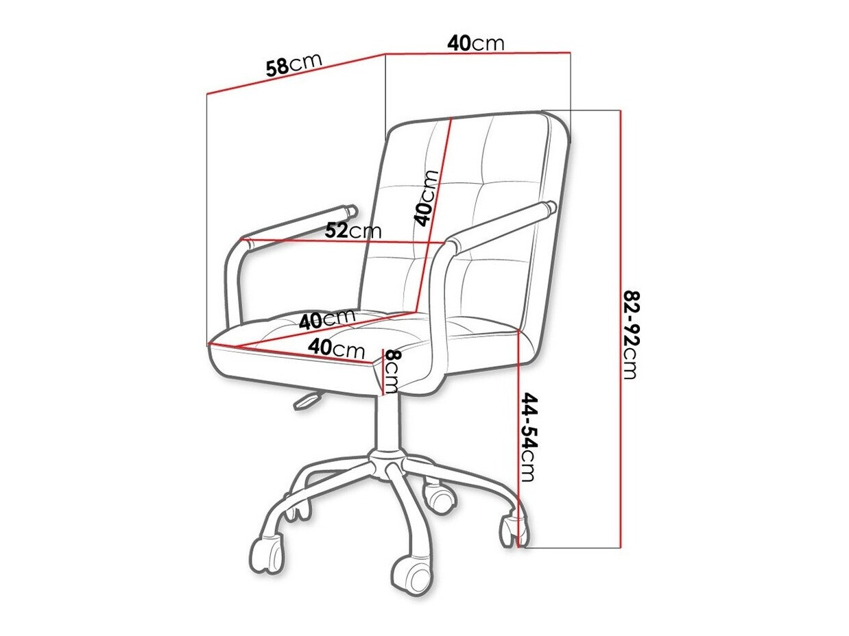 Biroja krēsls Comfivo 339 (Melns)