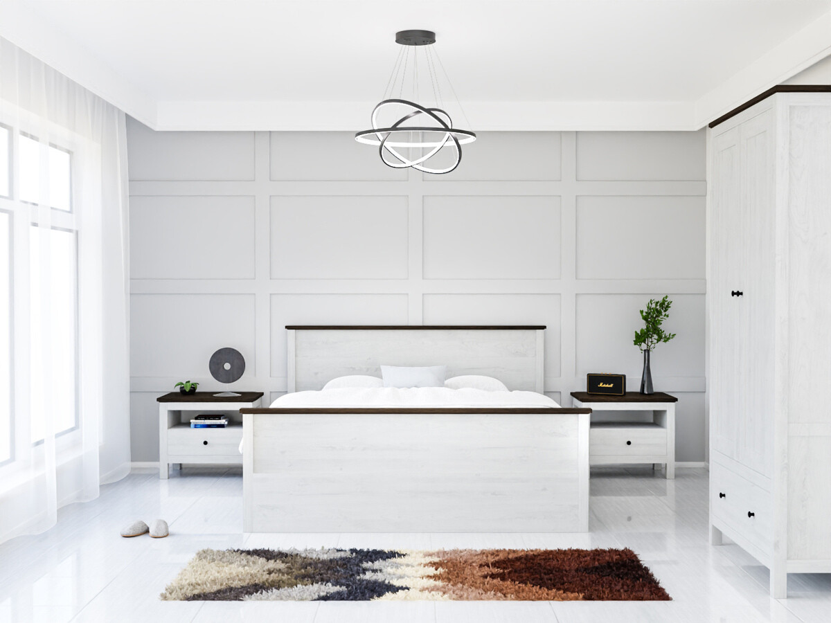 Спальный гарнитур Sordoro 123 (Светлая лиственница Сибиу + Сосна Ларико)