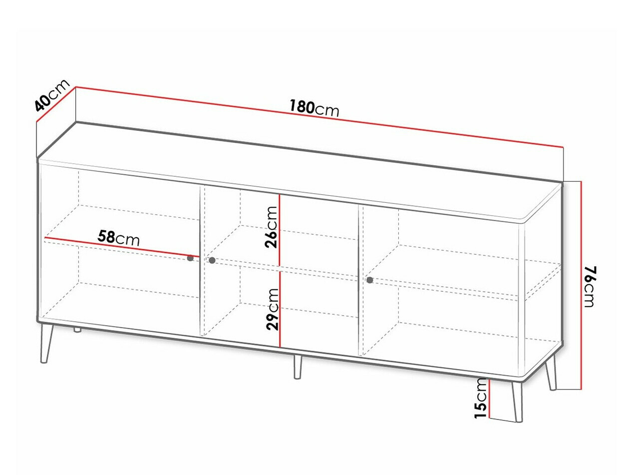 Skapis Arces (Melns + Zelta)