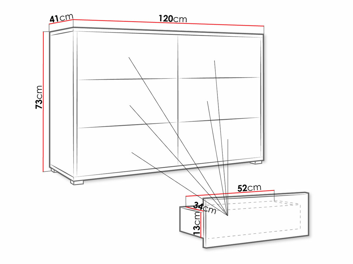 Kомод Comfivo Fersoe 103 (Белый)