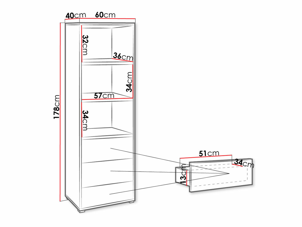 Стеллаж Comfivo Fersoe 105 (Белый)