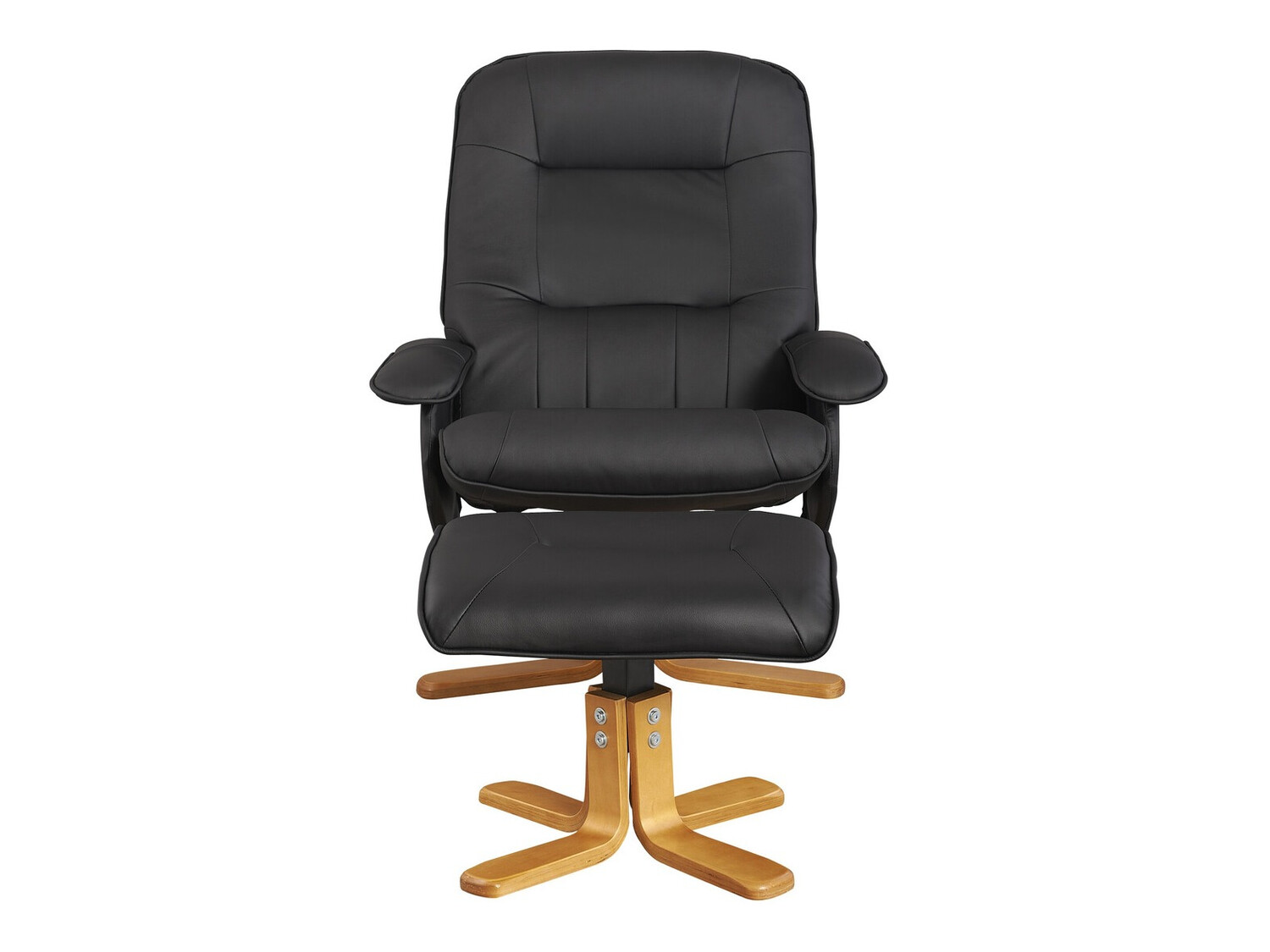 Krēsls Denton 293 (Melns + Gaišs koks)