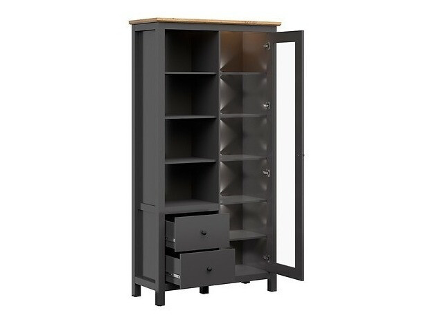 Viesistabas komplekts Sordoro 125 (Grafīts + Artisan ozols)