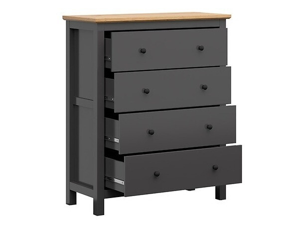 Viesistabas komplekts Sordoro 125 (Grafīts + Artisan ozols)