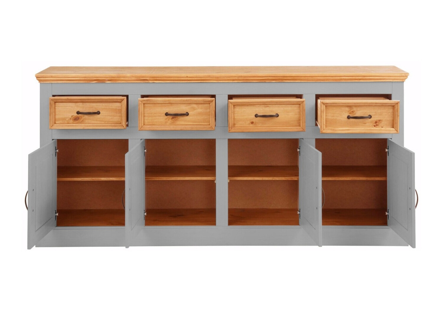 Kомод Tolelio 106 (Серый + Сосна)