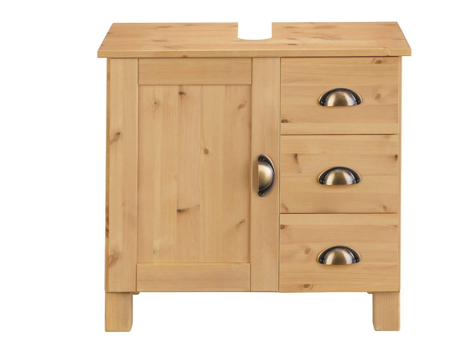 Stāvošs vannas istabas skapītis izlietnei Serelbu 101 (Priede)