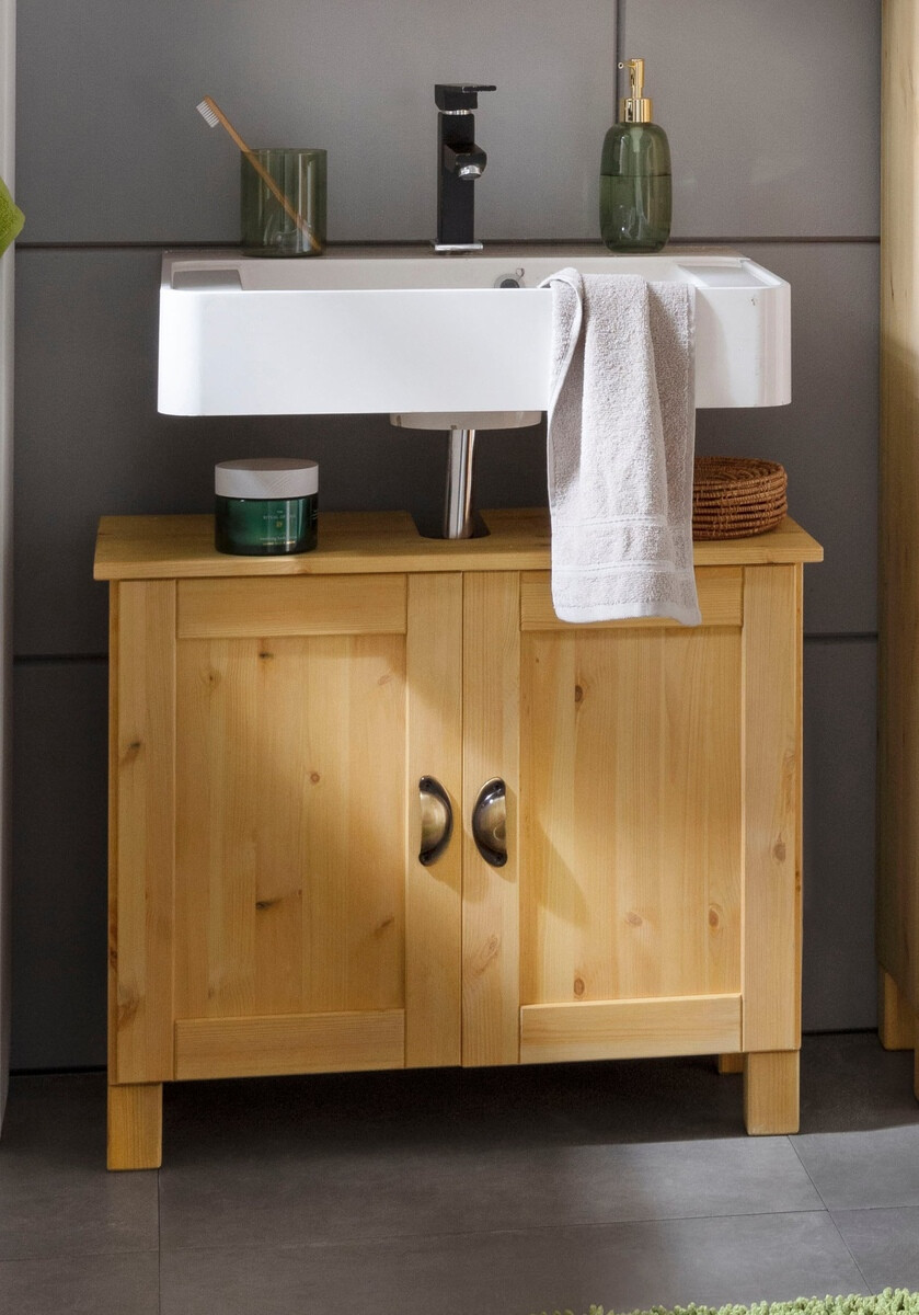 Stāvošs vannas istabas skapītis izlietnei Serelbu 103 (Priede)