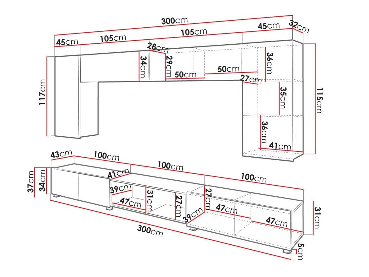 Viesistabas komplekts Tivdalu 143 (Melns + Glancēts melns + Artisan ozols)