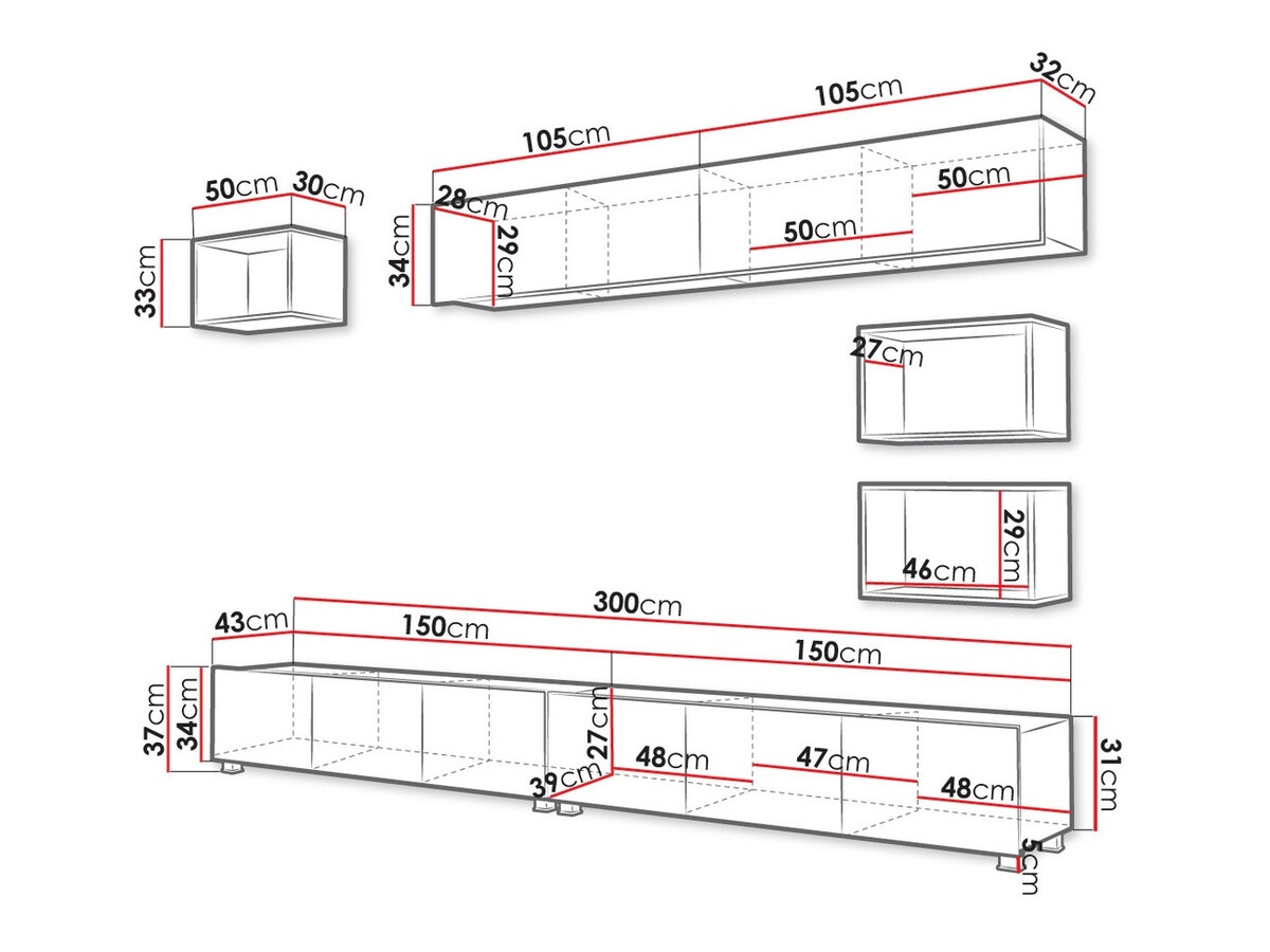 Viesistabas komplekts Tivdalu 151 (Melns + Glancēts melns + Artisan ozols)