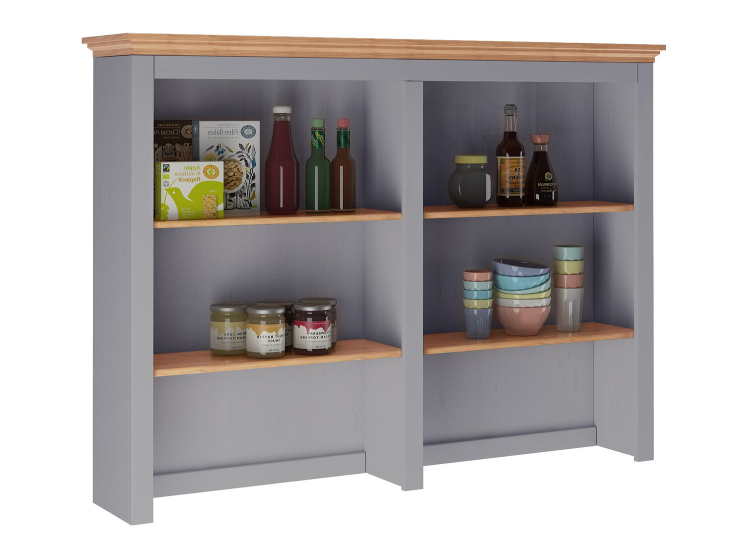 Стеллаж Tolelio 111 (Серый + Сосна)