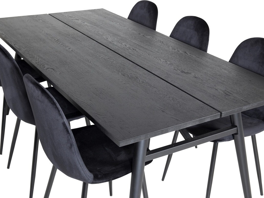 Ēdamistabas komplekts Dallas 1786 (Melns)