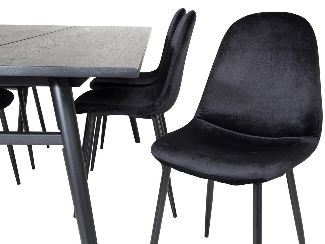 Ēdamistabas komplekts Dallas 1786 (Melns)