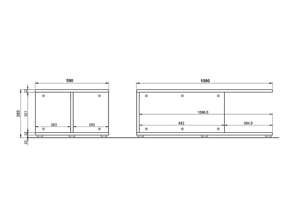 Журнальный столик Revteno 109 (Белый + Черный мрамор)