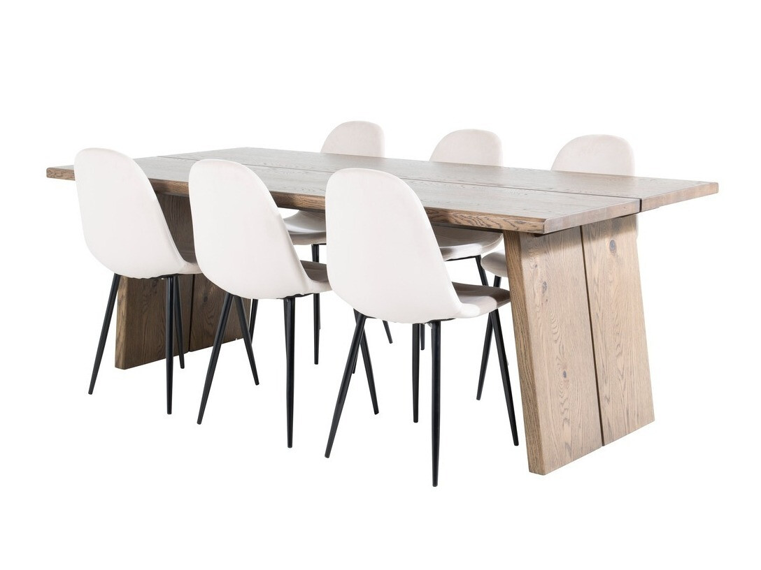 Обеденный гарнитур Dallas 1868 (Чёрный + Бежевый)