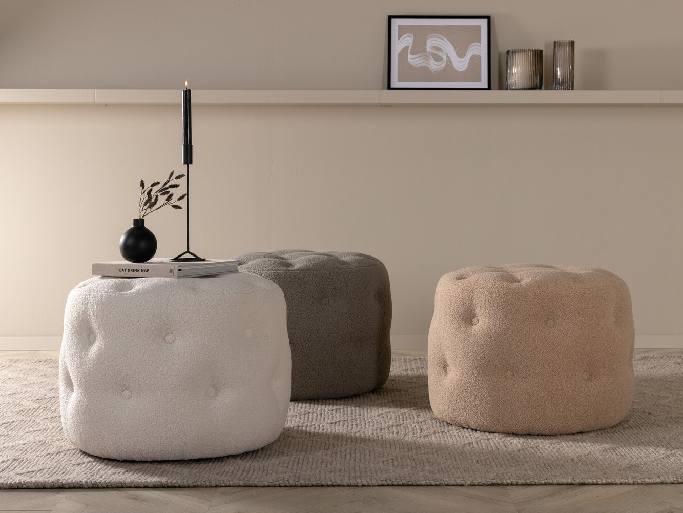 Pufs Dallas 2915 (Pelēks)