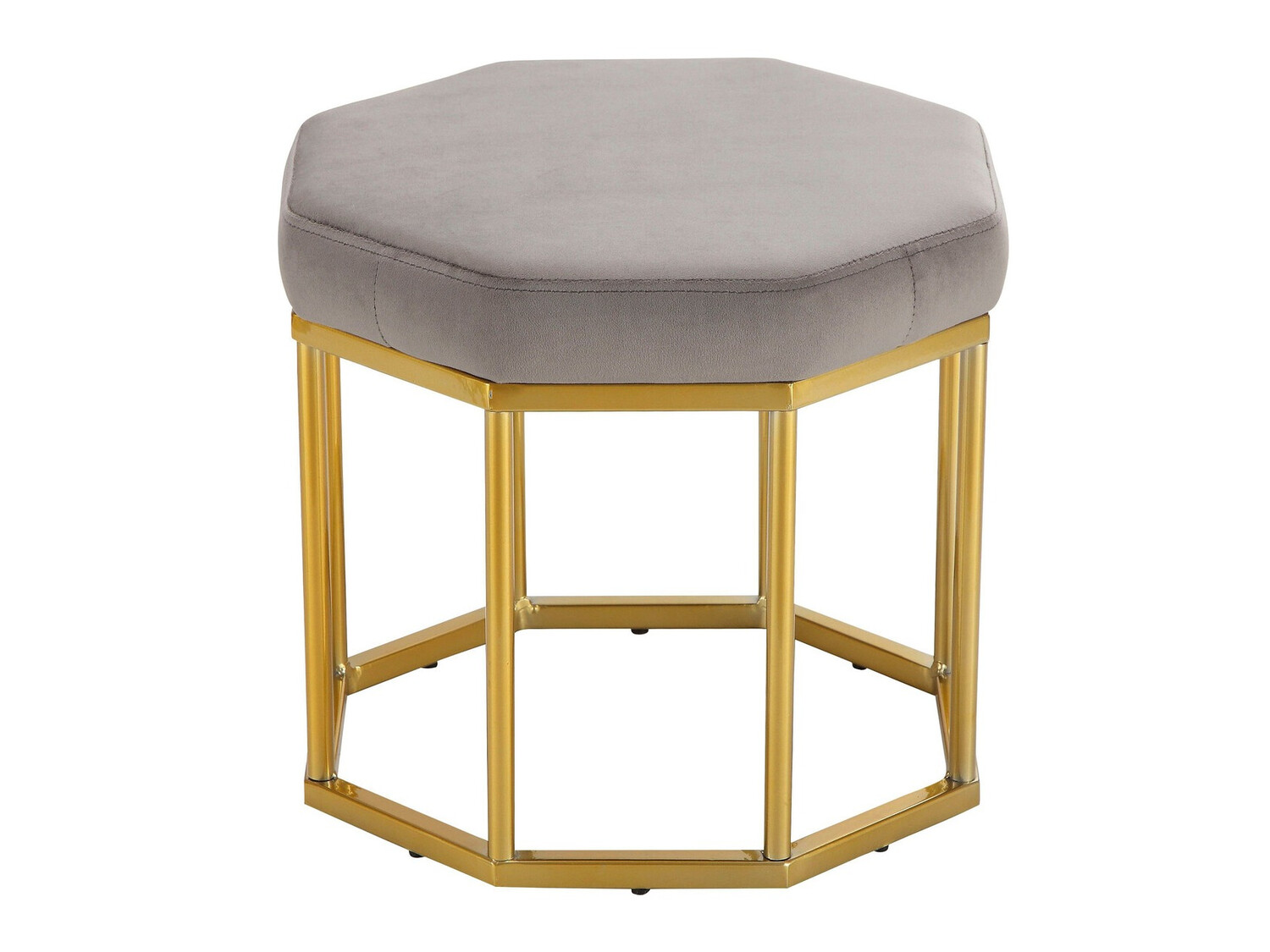 Pufs Denton 462 (Pelēks + Zelta)