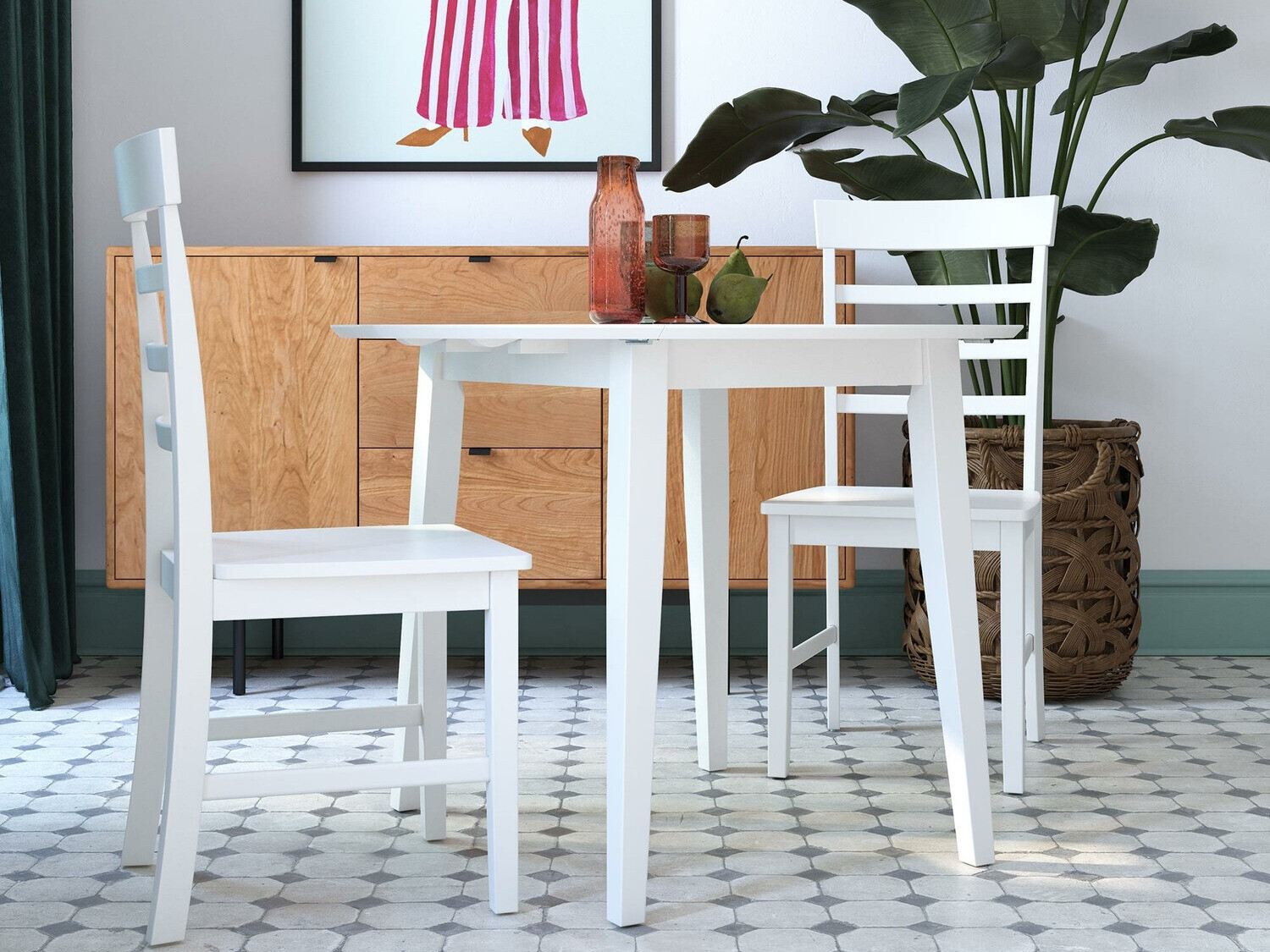 Ēdamistabas komplekts Novogratz 165 (Balts)