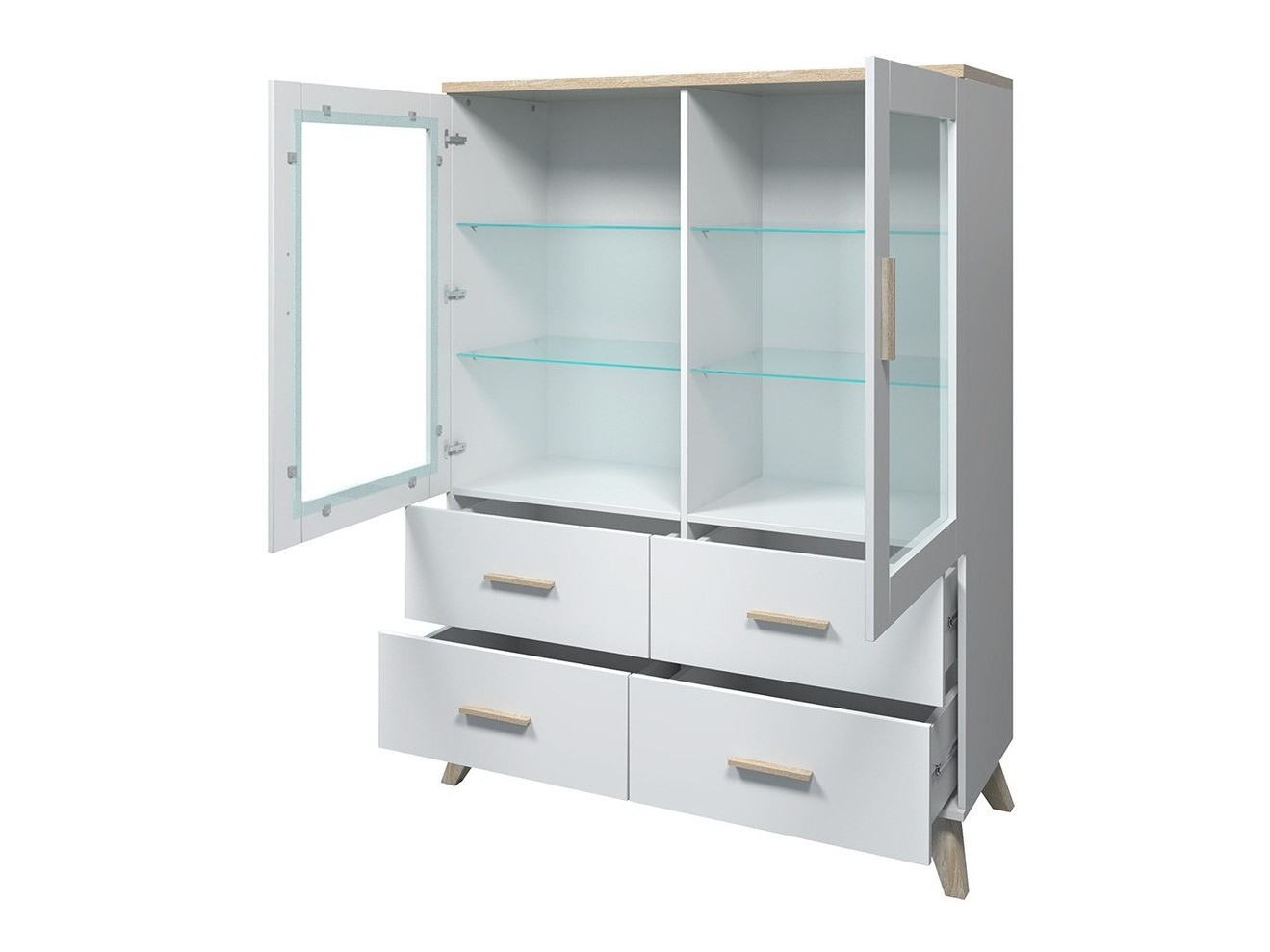 Набор для гостиной Larfloi 112 (Дуб вотан + Чёрный)