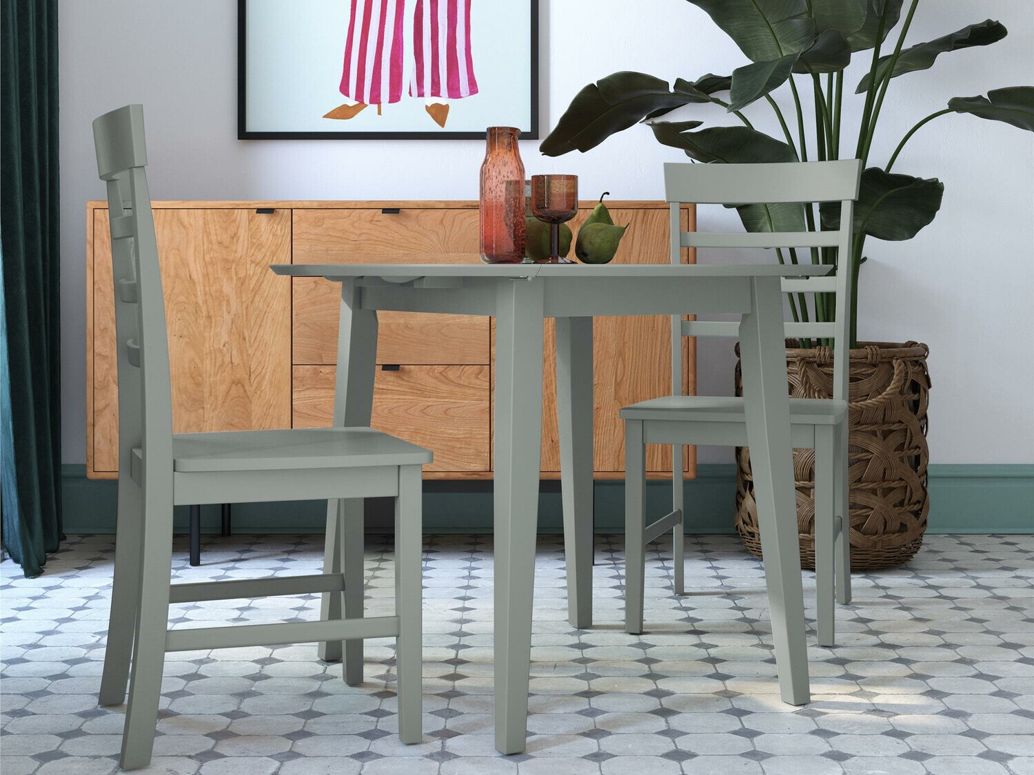 Обеденный гарнитур Novogratz 165 (Серый)