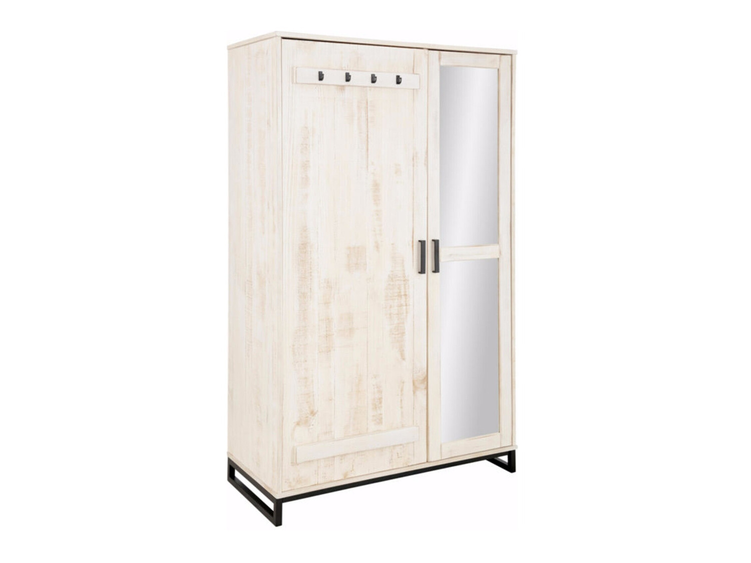 Skapis Denton 219 (Vecumā balts + Melns)