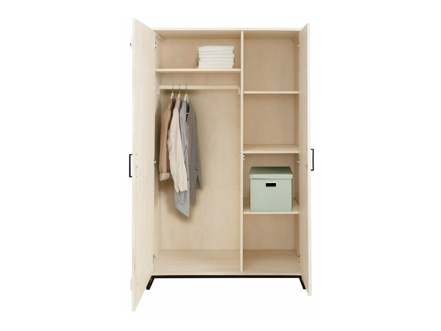 Skapis Denton 219 (Vecumā balts + Melns)