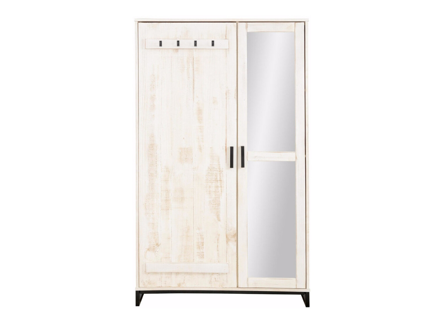 Skapis Denton 219 (Vecumā balts + Melns)