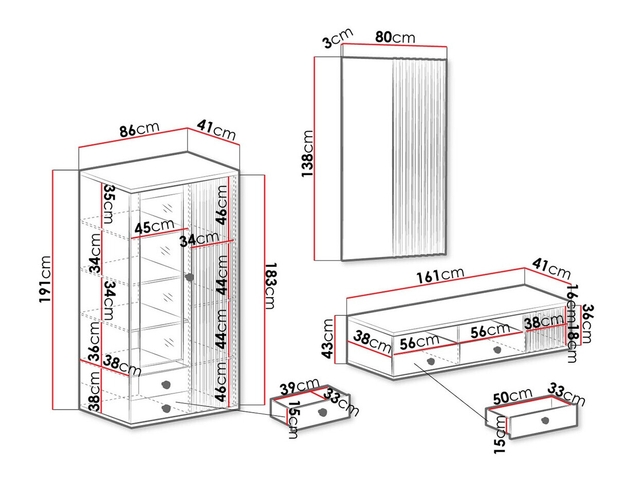 Viesistabas komplekts Venmava 111