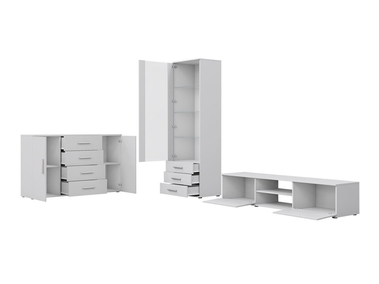 Набор для гостиной Tornola 108 (Белый + Глянцевый белый)