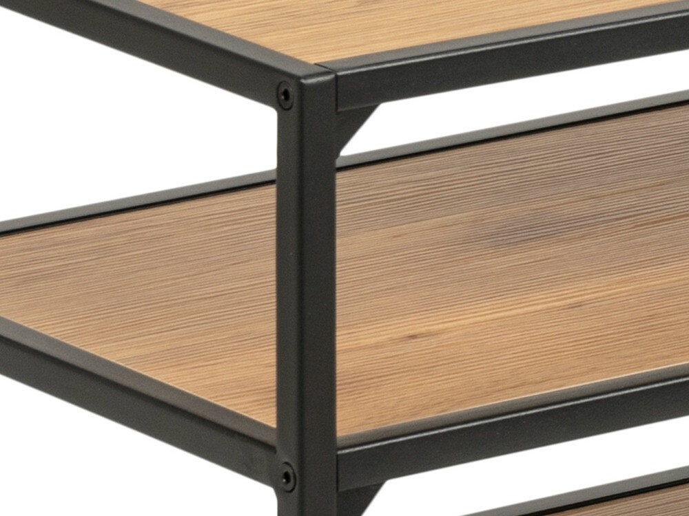 TV galds Norsica Sevferi 135 (Savvaļas ozols + Melns)