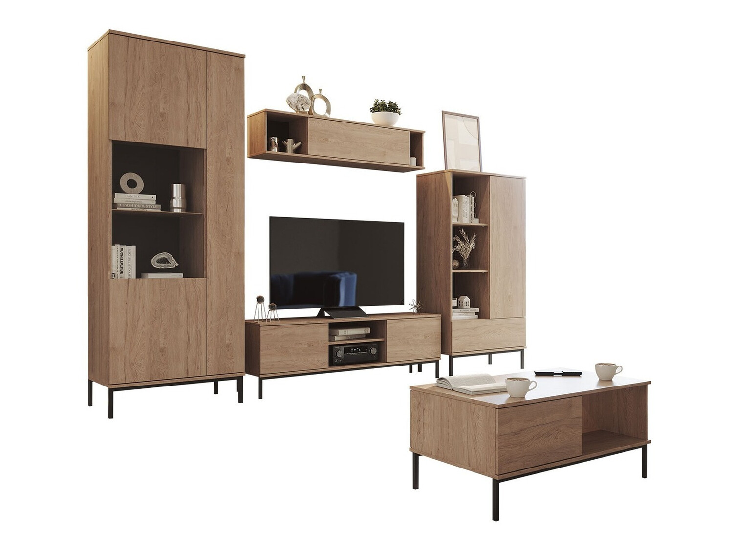 Viesistabas komplekts Lomsore 108 (Gaišs koks)