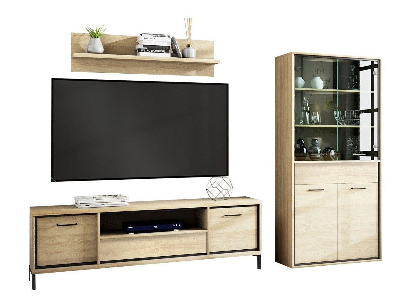 Набор для гостиной Etrmoni 119 (Светлое дерево + Дуб)