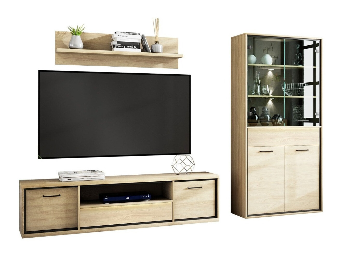 Набор для гостиной Etrmoni 119 (Светлое дерево + Дуб)