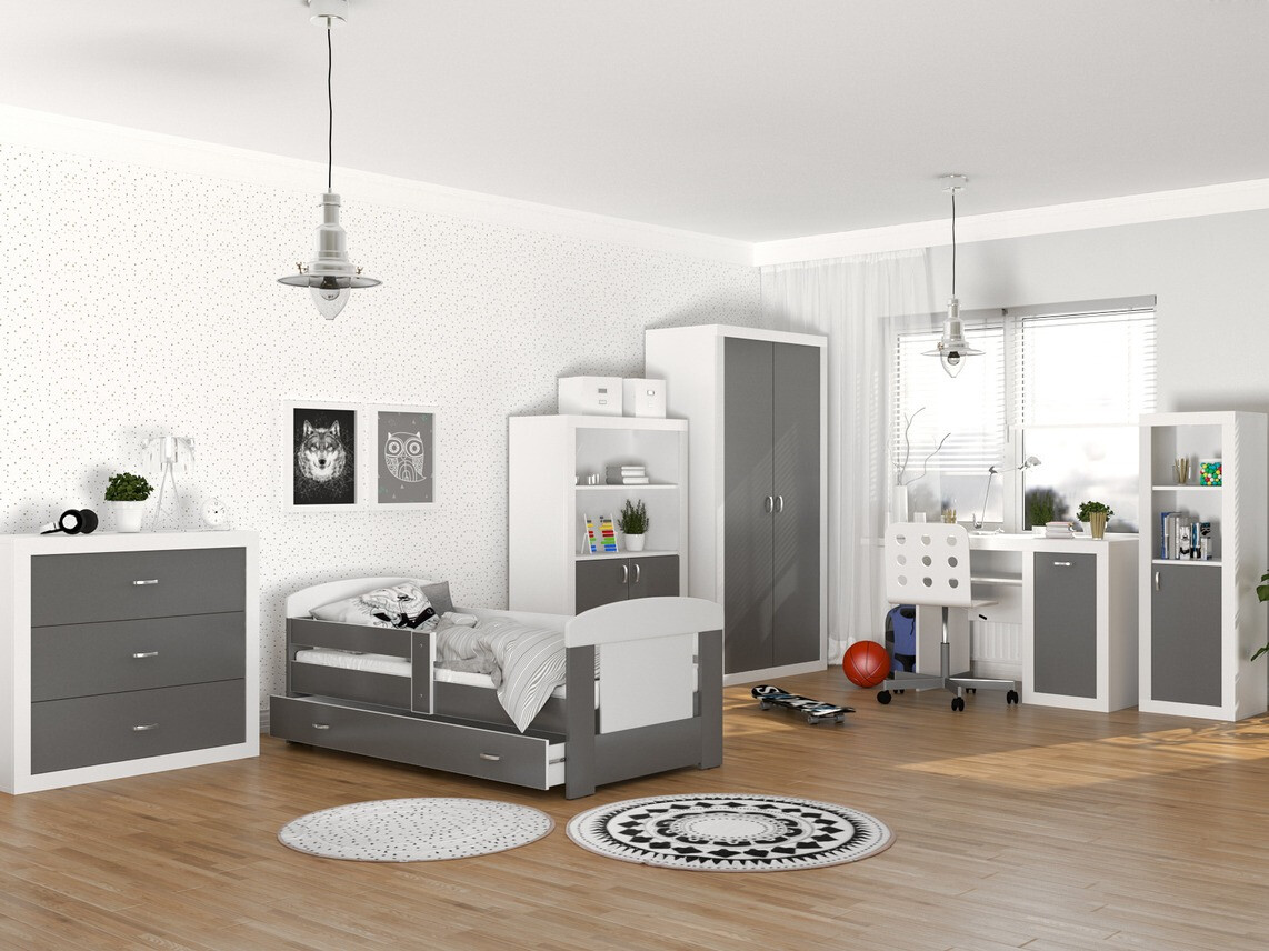 Стеллаж Tentive 105 (Белый + Серый)