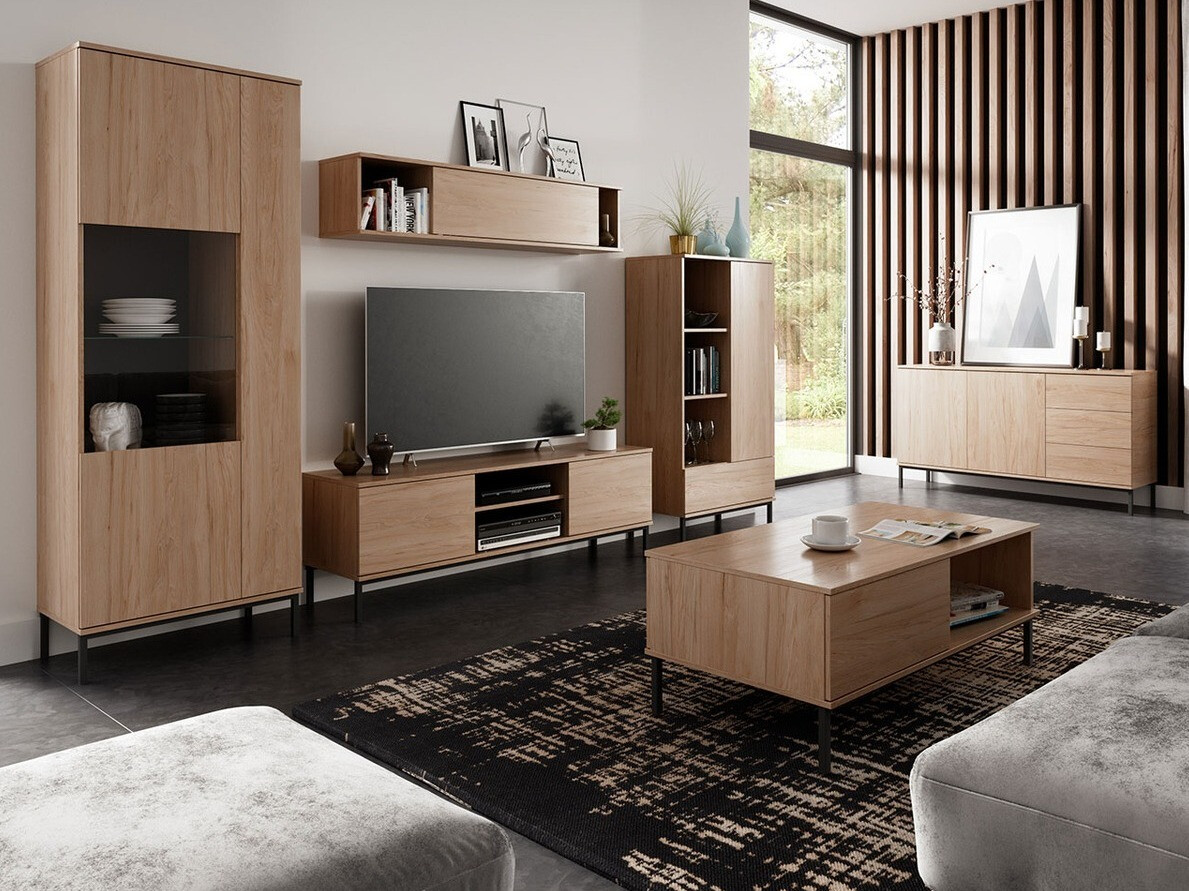 Viesistabas komplekts Lomsore 107 (Gaišs koks)