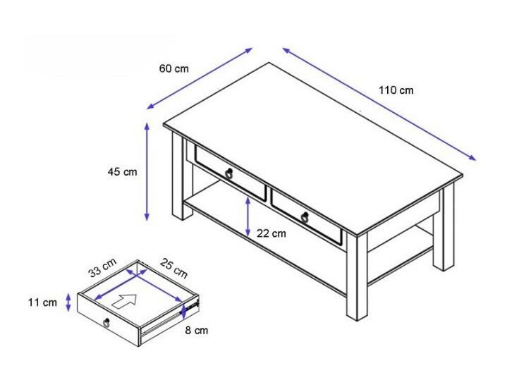 Журнальный столик Denton 120 (Белый)