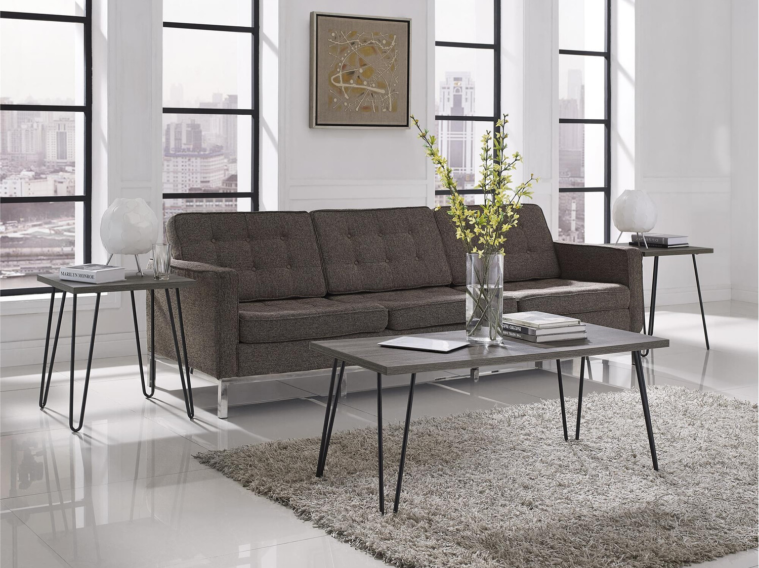 Журнальный столик Nutive 100 (Светлый дуб)